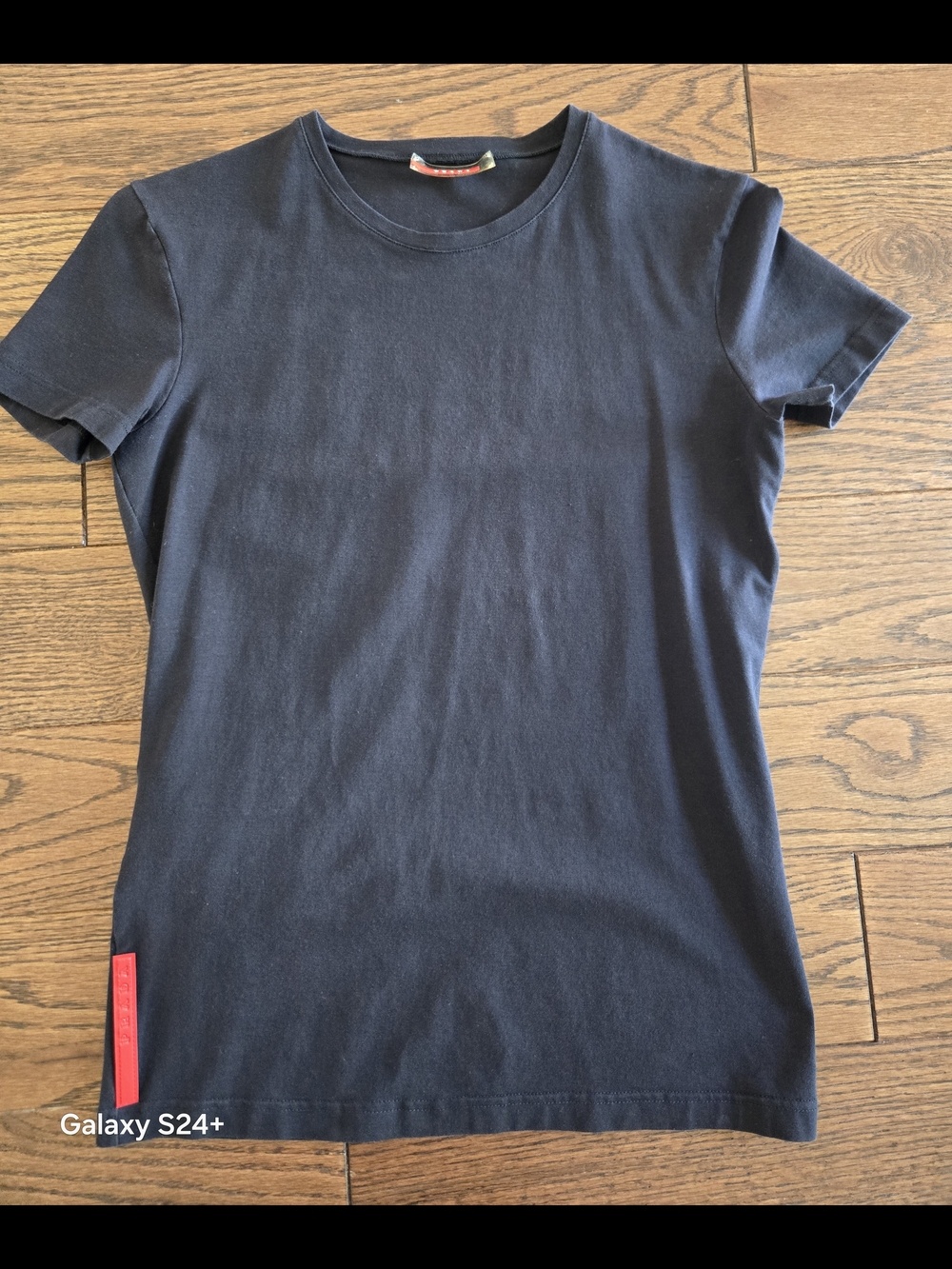 Prada Sport Vintage Women Red Tab T-Shirt Top Size S